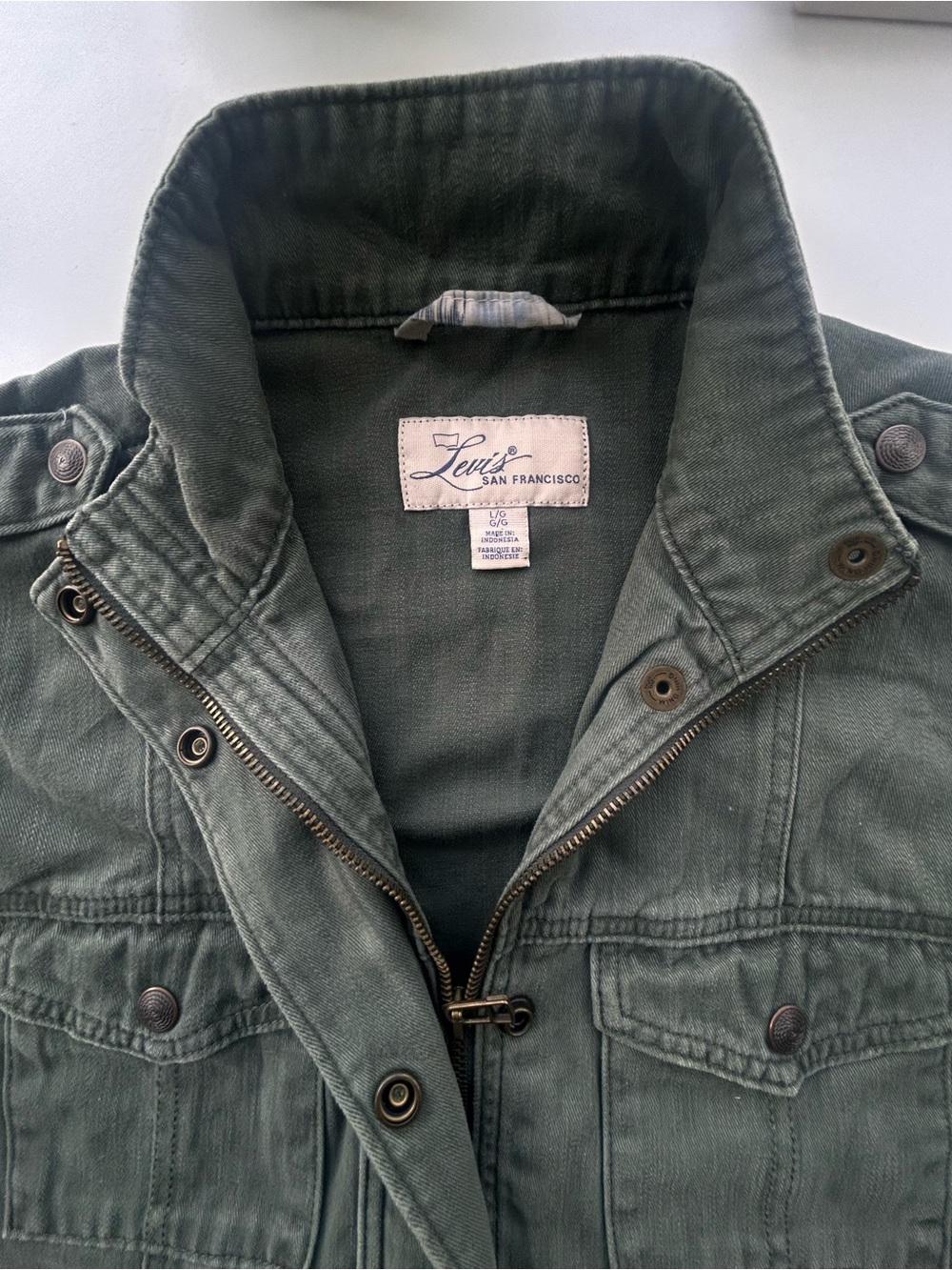 Levi's Military Field Jacket in Olive Green